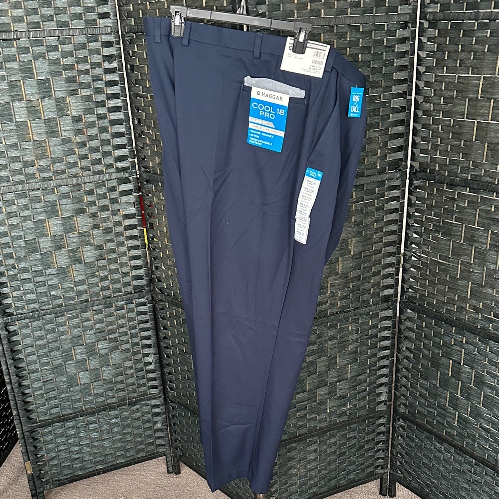 Blue Haggar Men's Dress Pants 54 x 32